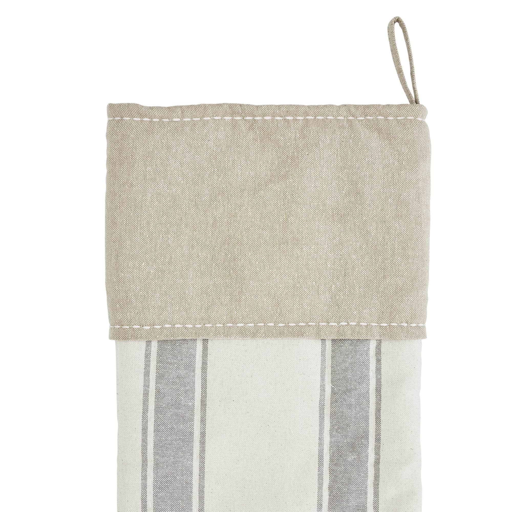 Grace Grain Sack Stripe Ruffled Stocking - Image 4