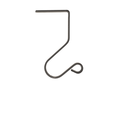 Wrought Iron Medium Mantle Hooks, Set/3