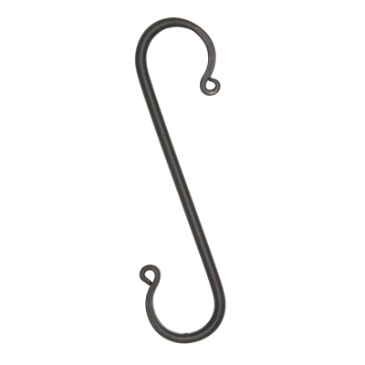 Wrought Iron Large Forged S-Hooks, Set/6