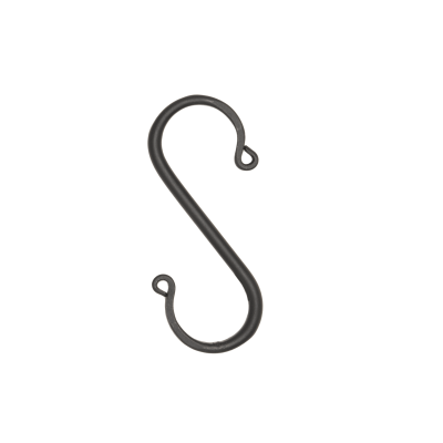 Wrought Iron Medium Forged S-Hooks, Set/6
