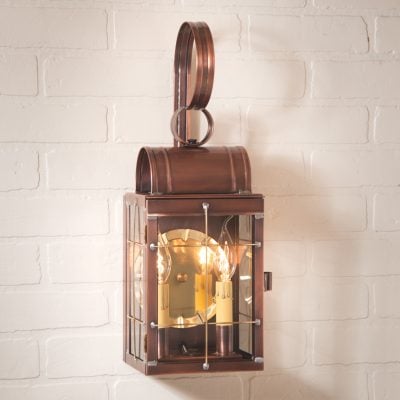 Double Wall Lantern - Brass or Copper