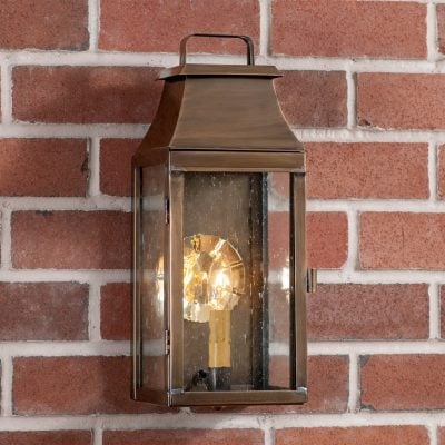 Valley Forge Wall Lantern - Brass or Copper