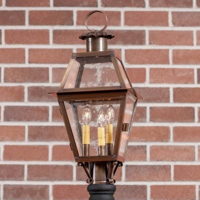 Town Crier Post Light - Brass or Copper
