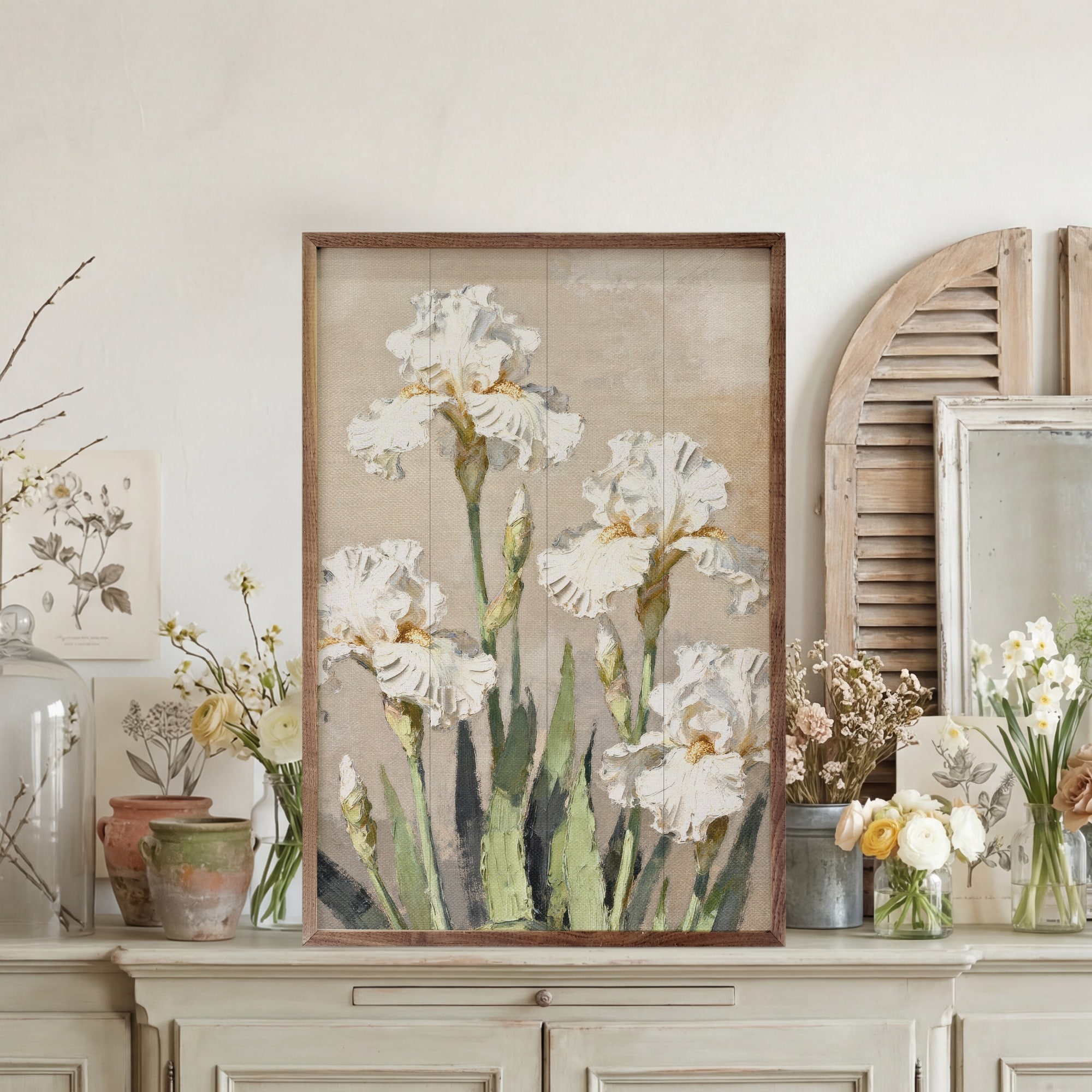 Iris Patch Wooden Sign - Piper Classics