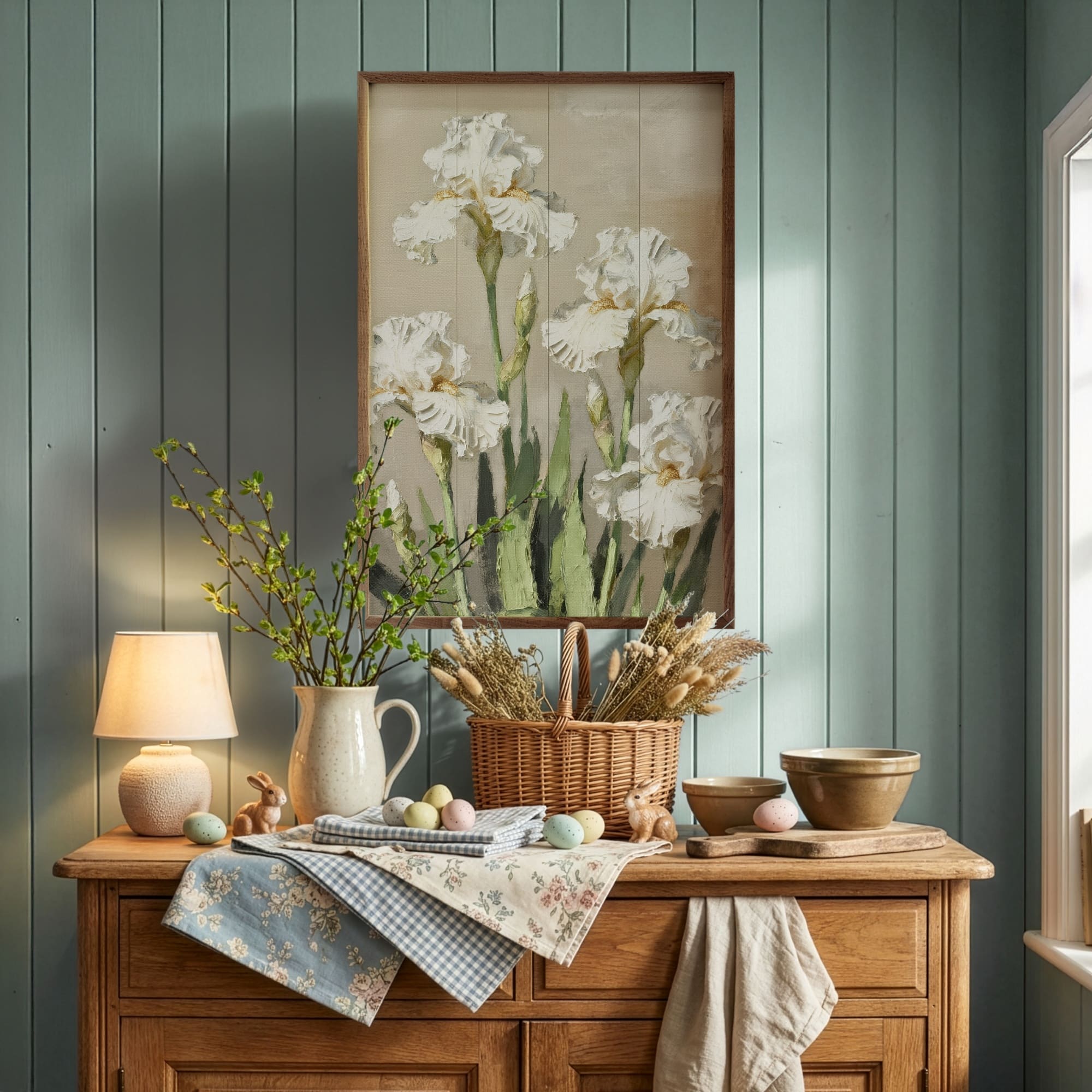 Iris Patch Wooden Sign - Piper Classics