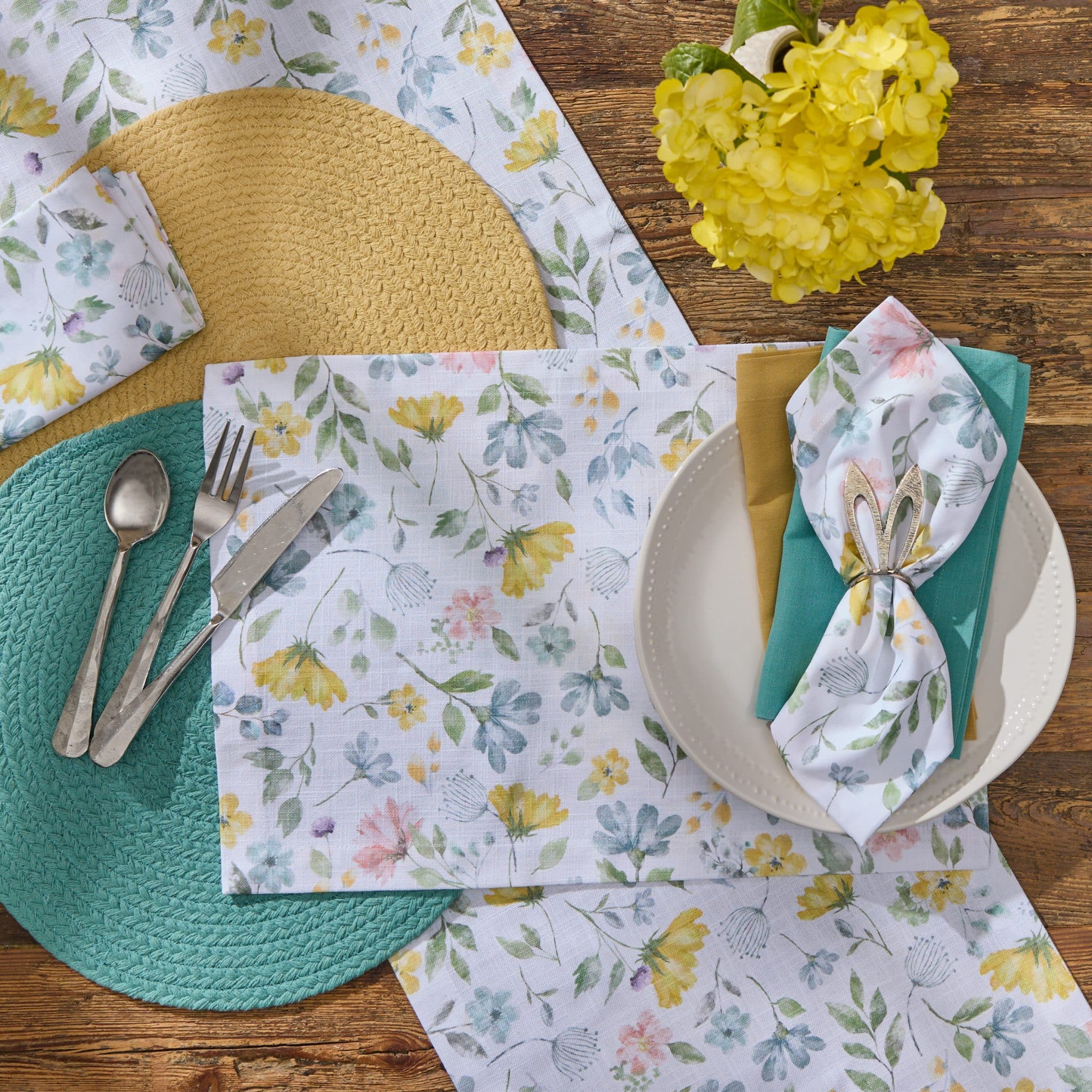 Spring Flowers Table Runner - 72" - Image 2