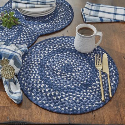 Bluestone Braided Placemats, Set/4