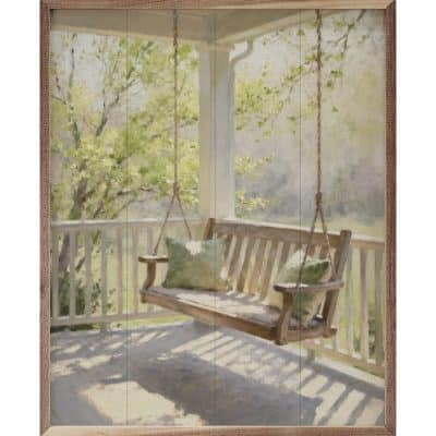 Just A Swing Wooden Sign