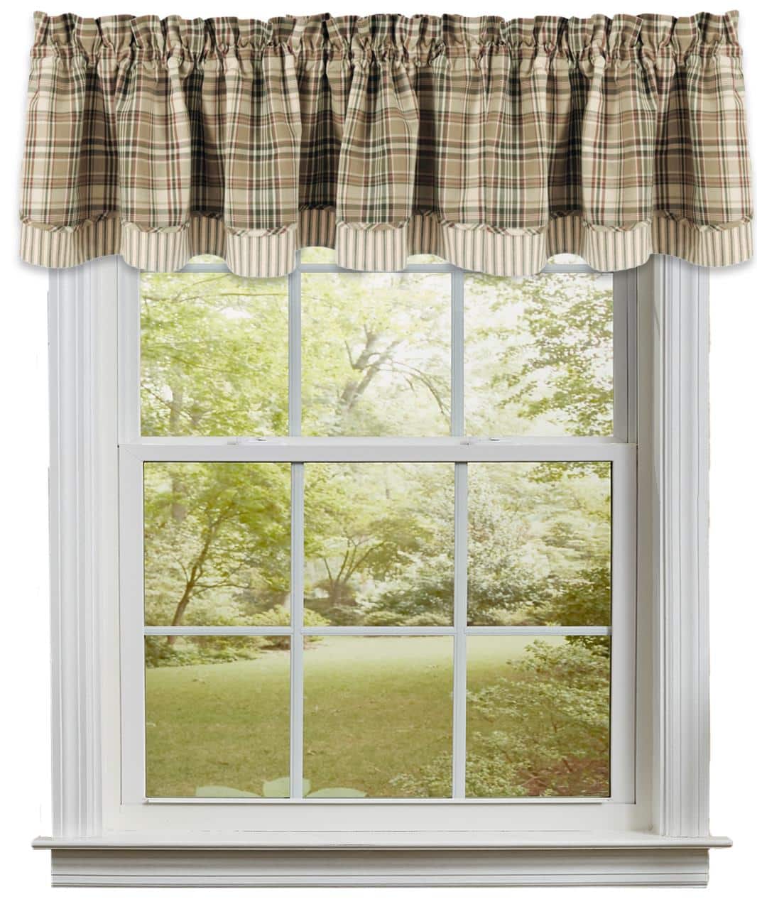 Thyme Lined Layered Valance - Image 2