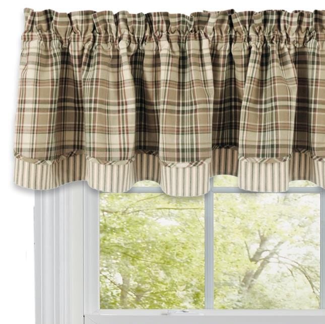 Thyme Lined Layered Valance