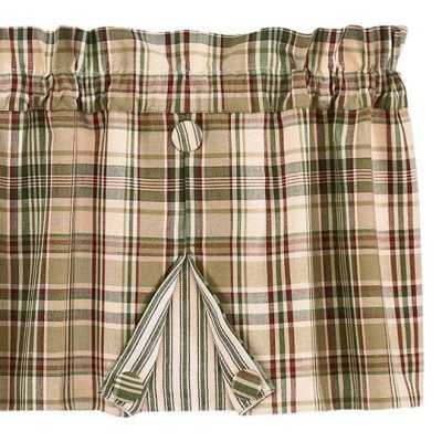 Thyme Lined Button Pleat Valance