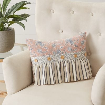 Kaila Ruffled 14" x 18" Filled Pillow