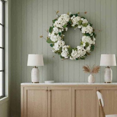 Willow Grace Hydrangea & Sedum 36" Wreath - Large