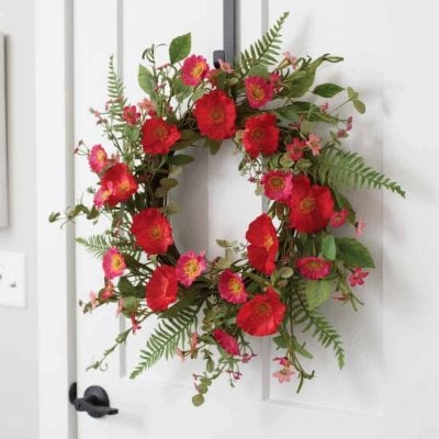 Poppy Meadow Bloom Wreath